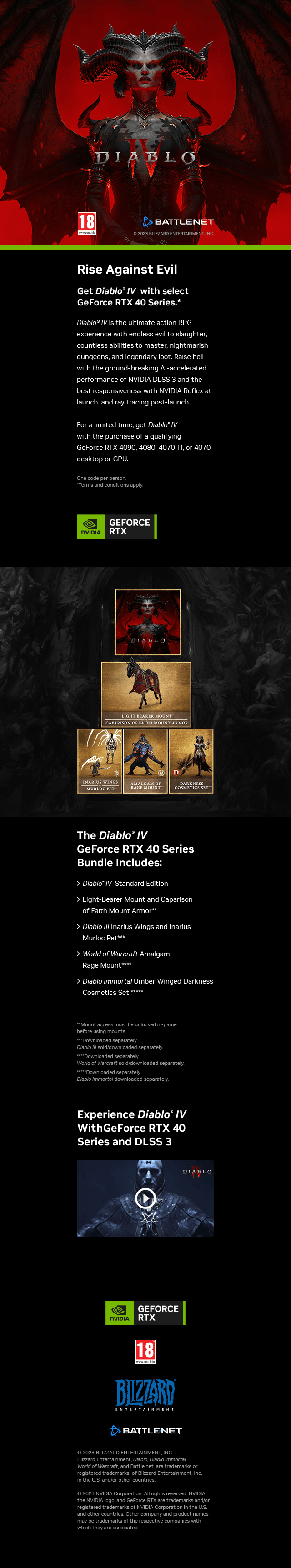 NVIDIA Diablo IV bundle