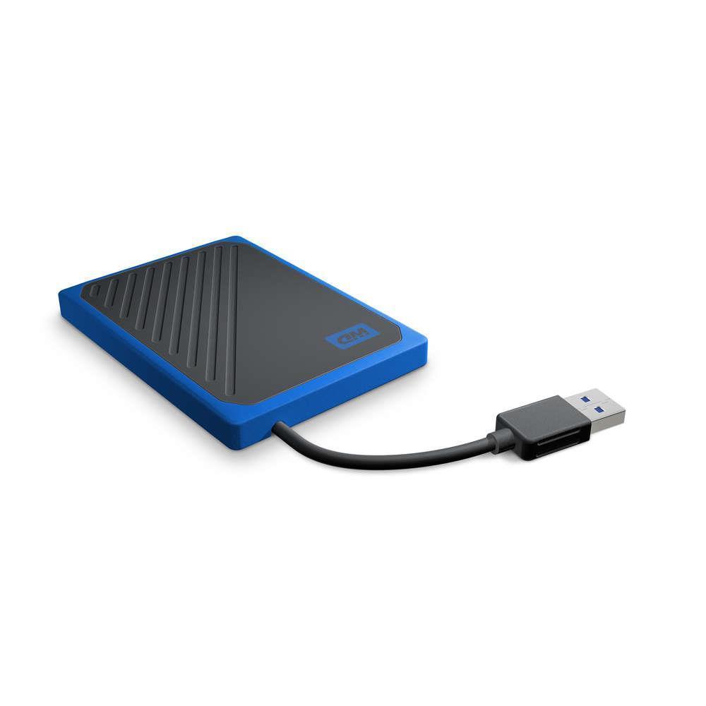 WDBMCG5000ABT-WESN WD 500GB My Passport Go SSD Cobalt Portable External Storage USB 3.0 