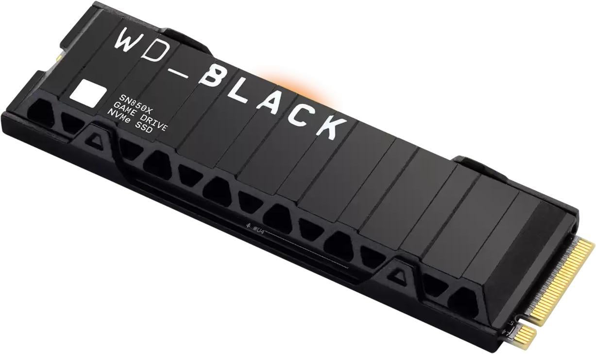 WD Black SN850X 2TB M.2 PCIe 4.0 NVMe SSD With Heatsink - WDS200T2XHE