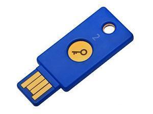 YubiKey Security Key USB-A Two Factor Authentication Key - Blue