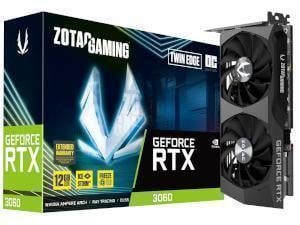 ZOTAC GAMING NVIDIA GeForce RTX 3060 TWIN EDGE OC 12GB GDDR6 Graphics Card